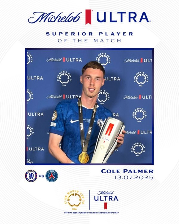 2 goals and 1 assist to win! The official Club World Cup releases the Palmer final MVP poster: Congratulations!
