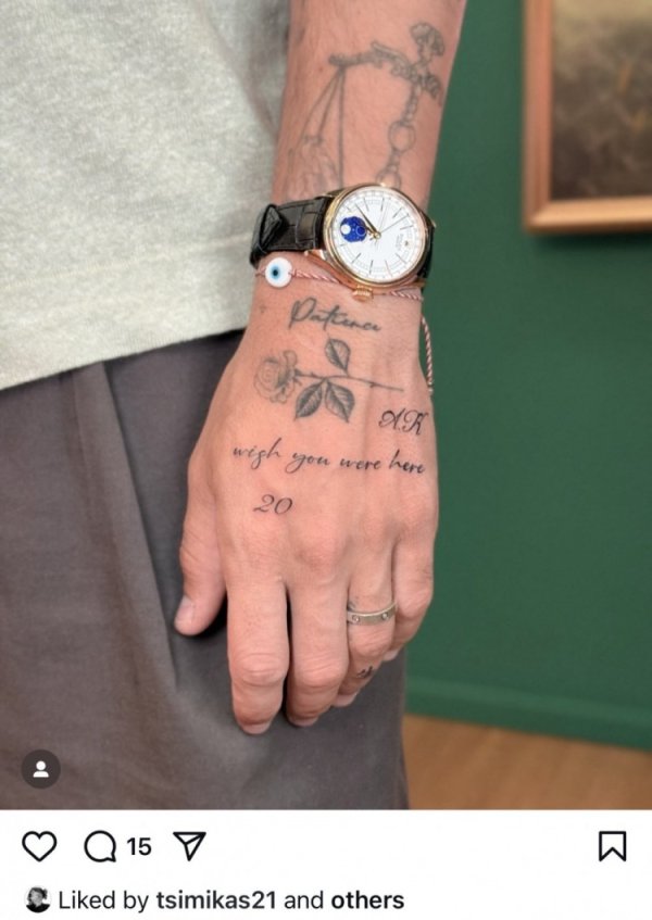 Remembrance of Jota 🙏Zimicas added a new tattoo: I wish you are here, on the 20th