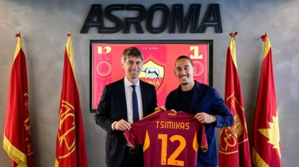 Official: Liverpool defender Zimikas joins Roma on loan, with a loan period of one season