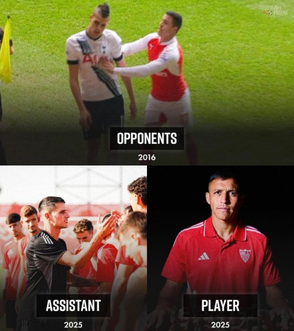 Unexpectedly, 33-year-old Lamela is currently coaching Sanchez at 36. The two clashed in the North London derby