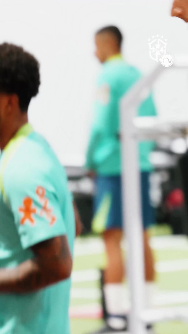 Brazil train at the Arsenal Training Center ahead of their match against Senegal at the Emirates Stadium